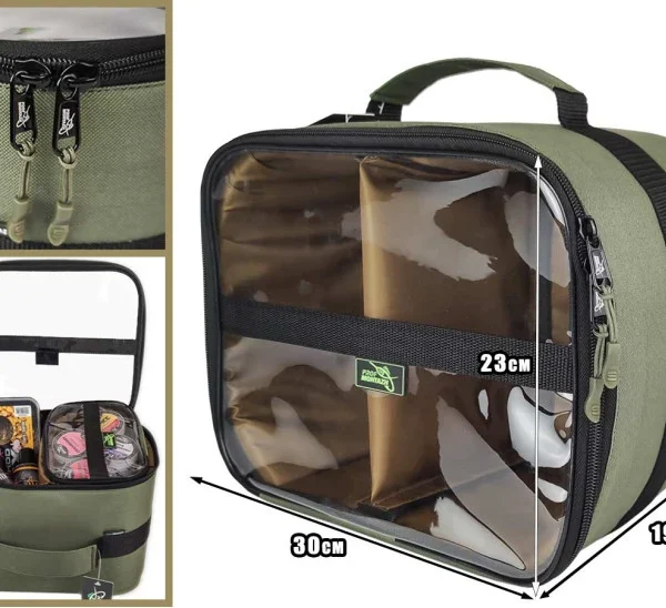 Taška Organizér s průhledným víkem na 2 přihrádky 11L.