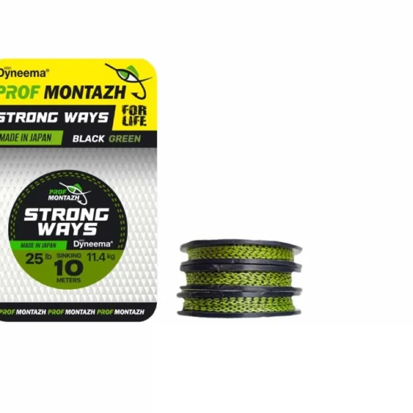 Návazcová Šňůrka Black Green 25 LB 11,4 kg.(10m).