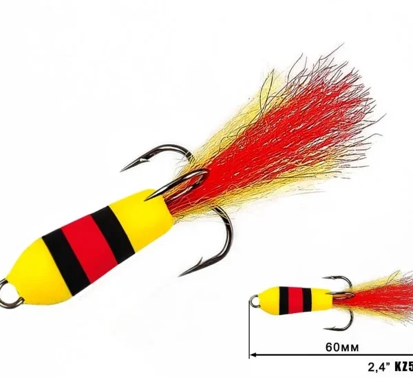 Nástraha Mandula Кazara 503 (60mm) 2,4" (3 kusy/bal) (Cena je za kus)