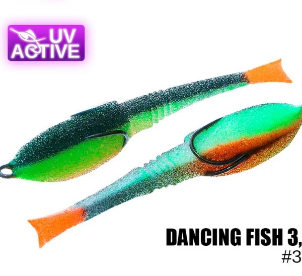 Pěnová nástraha 302 Dancing Fish 3,5" (5 kusy/bal) (Cena je za kus)