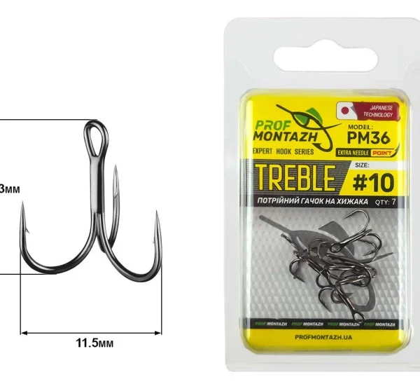 Trojháček Profmontazh Black Chrome PM36 #10, (7 ks/bal) (Cena za balení)