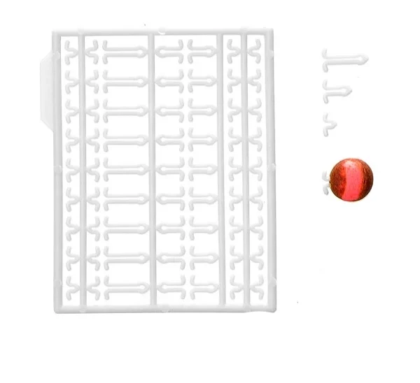 Zarážky na boilies a pelety (2ks.) (Barva bílá)