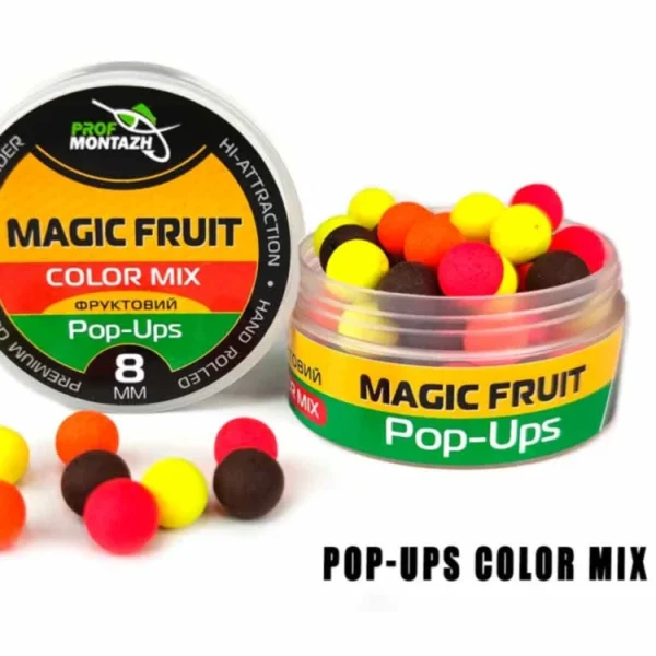 Plovoucí Boilie Pop-Up 8 mm COLOR MIX MAGIC FRUIT