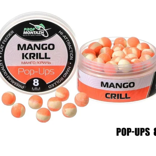 Plovoucí Boilie Pop-Up 8 mm Mango/Krill