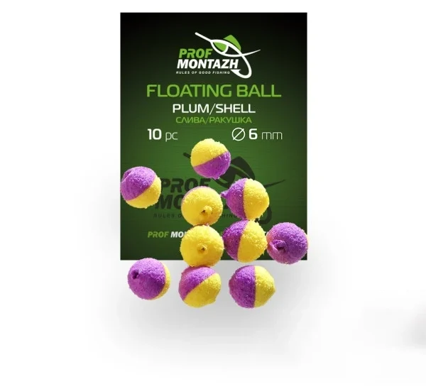 Nástraha Floating Ball Plum/Shell