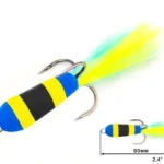 Nástraha Mandula Кazara 501, (60mm) 2,4" (3 kusy/bal) (Cena je za kus)