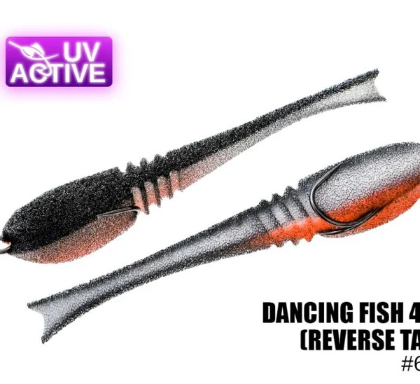 Pěnová nástraha 601 Dancing Fish 4,5",(reverse tail) (5 kusy/bal) (Cena je za kus)