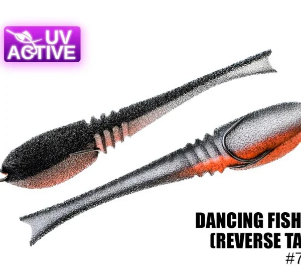 Pěnová nástraha 701 Dancing Fish 4",(reverse tail) (5 kusy/bal) (Cena je za kus)