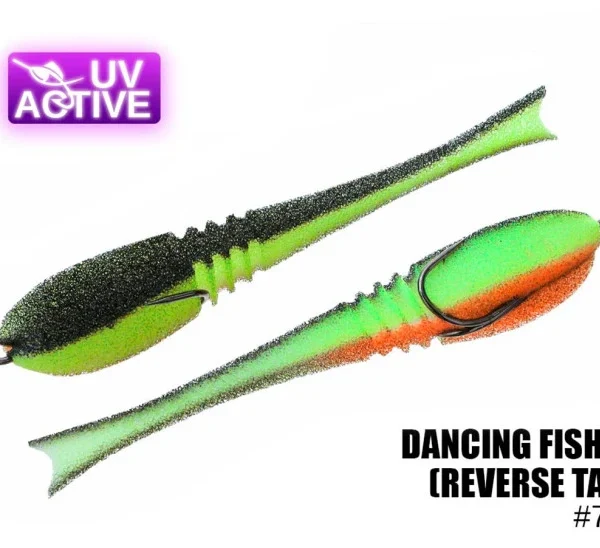 Pěnová nástraha 702 Dancing Fish 4",(reverse tail) (5 kusy/bal) (Cena je za kus)