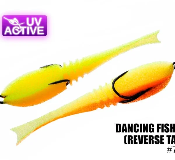 Pěnová nástraha 710 Dancing Fish 4",(reverse tail) (5 kusy/bal) (Cena je za kus)