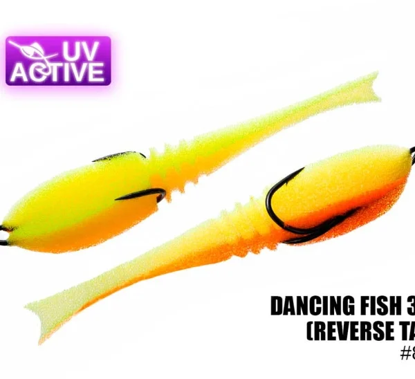 Pěnová nástraha 810 Dancing Fish 3,5",(reverse tail) (5 kusy/bal) (Cena je za kus)