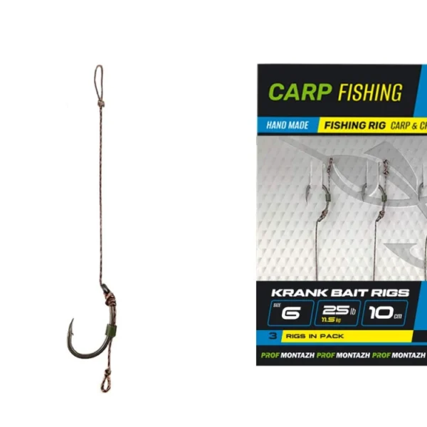 Návazec KRANK BAIT RIGS #6 (25Lb/11,5кg)