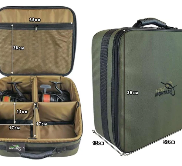 Pevné pouzdro na navijáky se 4 přihrádkami do 15 000 (39х38х16сm)