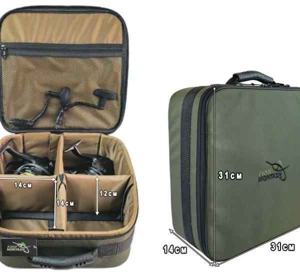 Pevné pouzdro na navijáky se 4 přihrádkami do 10 000 (31х31х14cm)