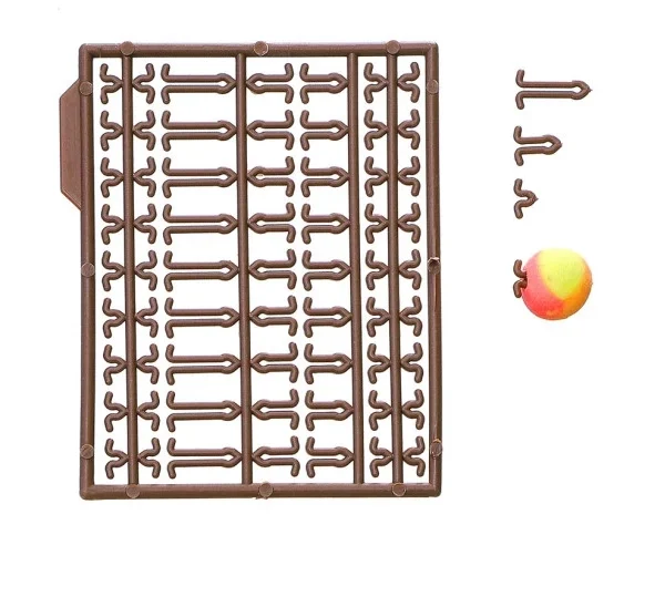 Zarážky na boilies a pelety (2ks) (Barva hnědá)