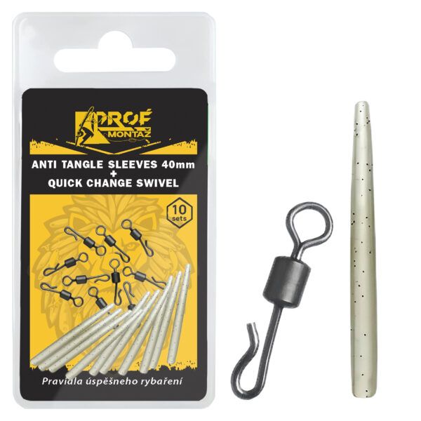 Sada převleky proti zamotání a rychlovýměnné obratlíky