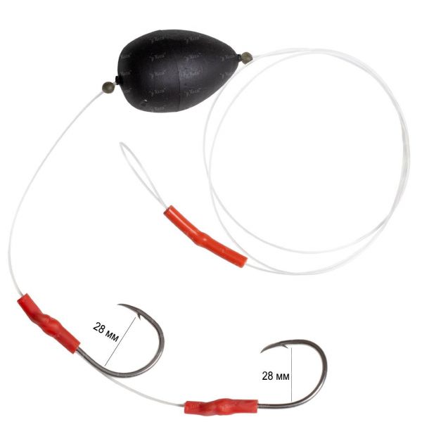 Catfish Fluorocarbonový návazec na sumce 2 háčky