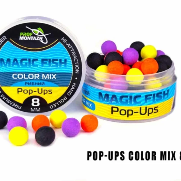 Plovoucí Boilie Pop-Up 8 mm COLOR MIX  MAGIC FISH