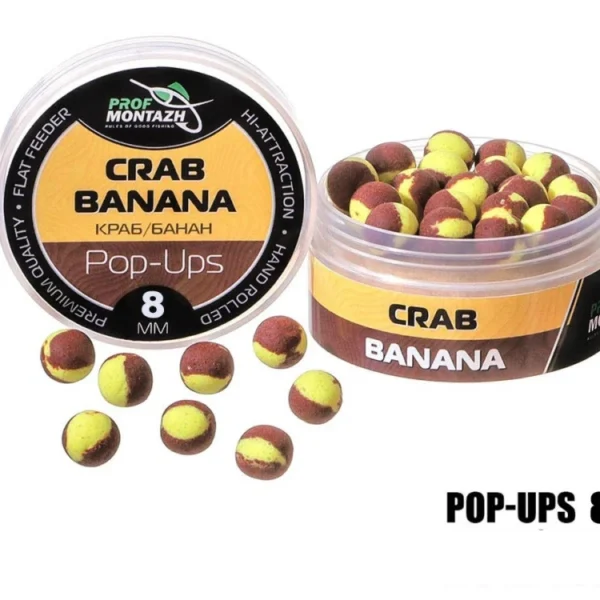 Plovoucí Boilie Pop-Up 8 mm Crab/Banana