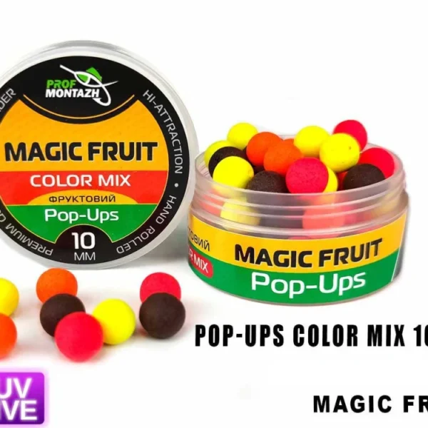 Plovoucí Boilie Pop-Up 10 mm COLOR MIX MAGIC FRUIT