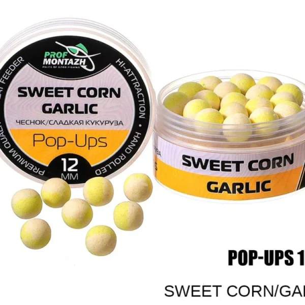 Plovoucí Boilie Pop-Up 12 mm Sweet corn/Garlic