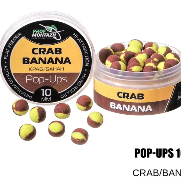 Plovoucí Boilie Pop-Up 10 mm Crab/Banana