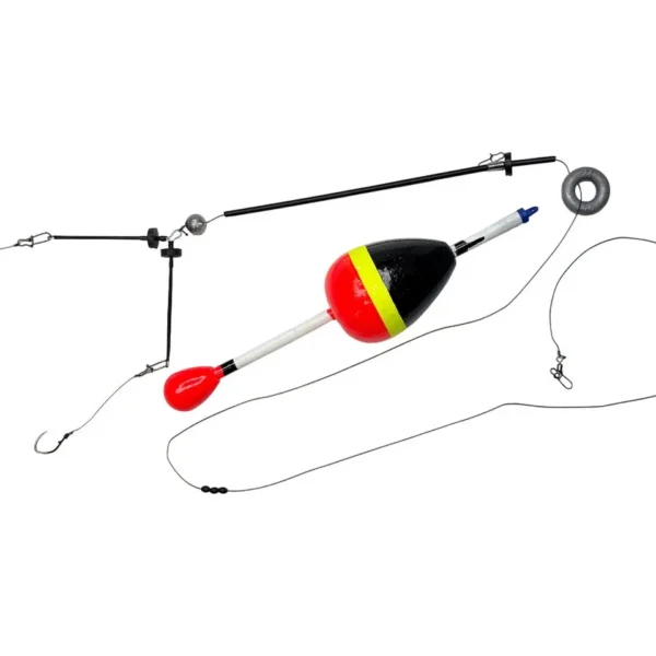 Montáž Molitrix na lov tolstolobika z hladiny – 2 háčky